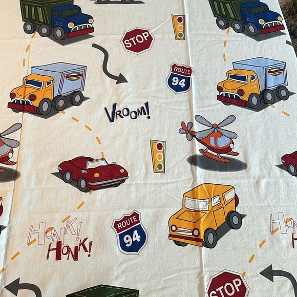 Boy’s 100% Cotton Fabric Transportation Theme Shower Curtain - Picture 8 of 8